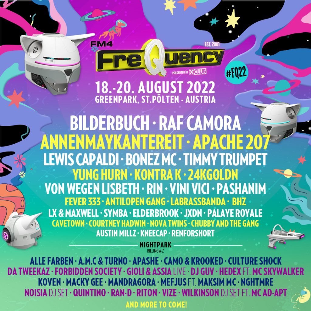 FQ22 LineUp Phase 1 FM4 Frequency Festival