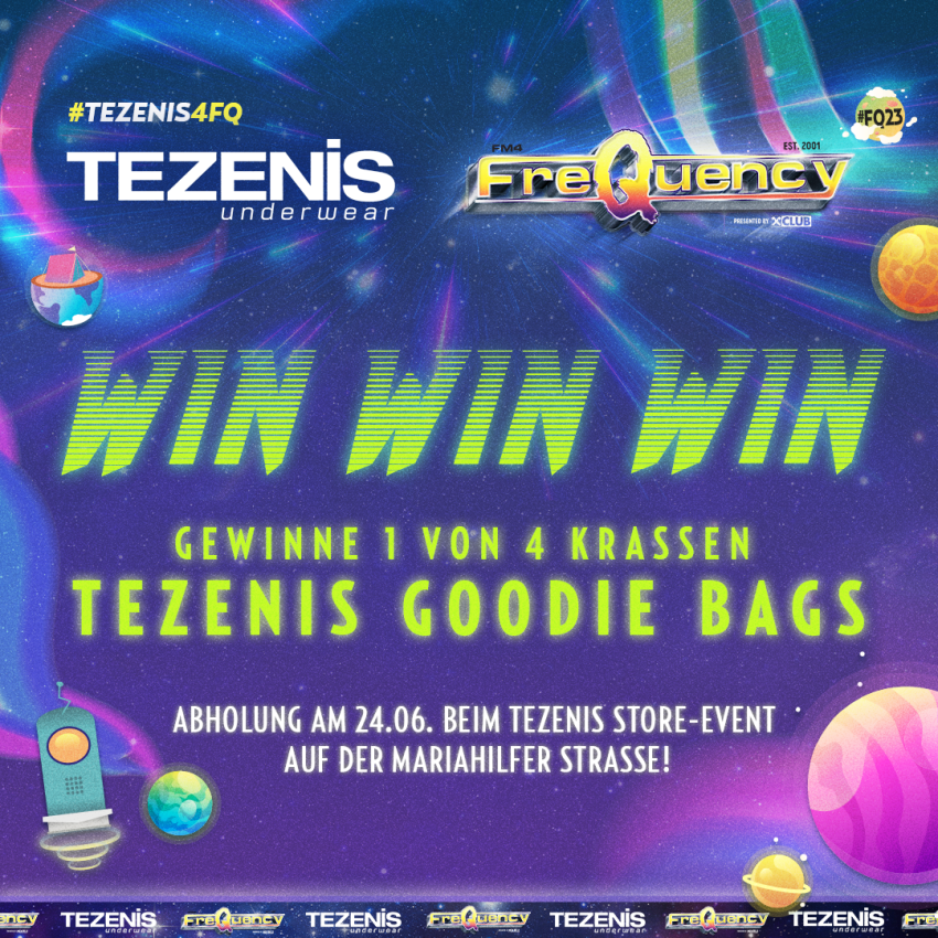 GEWINNE JETZT EINE TEZENIS GOODIE-BAG! FM4 Frequency Festival